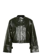 Gzelena Jacket Nahkatakki Khaki Green Gestuz