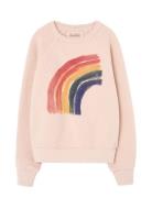Rainbow Shark Sweatshirt Tops Sweat-shirts & Hoodies Sweat-shirts Pink...