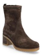 Mid Boot Shoes Boots Ankle Boots Ankle Boots With Heel Brown Gabor