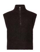 Waistcoat Vests Knitted Vests Brown FREE/QUENT