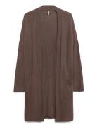 Sc-Biara Tops Knitwear Cardigans Brown Soyaconcept