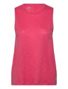Soft Texture Tank Tops T-shirts & Tops Sleeveless Pink Casall