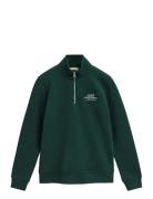 Graphic Half Zip Sweat Tops Sweat-shirts & Hoodies Sweat-shirts Green ...