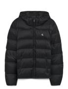 Ls Nylon Zip Off Hood Down Puffe Vuorillinen Takki Topattu Takki Black...