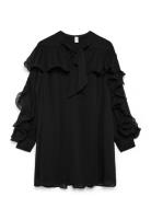 Yasnoel Ls Dress - Ex Polvipituinen Mekko Black YAS