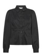 Malika Shirt Tops Shirts Long-sleeved Black A-View