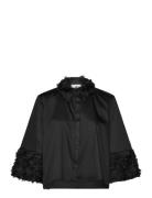 Kbcleo Clarissa Shirt Tops Shirts Long-sleeved Black Karen By Simonsen