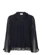 Nurisz Blouse Tops Blouses Long-sleeved Black Saint Tropez