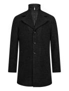 Bs Auckland Slim Fit Coat Villakangastakki Pitkä Takki Black Bruun & S...