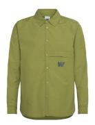 Wwaxl Boyscout Shirt Tops Overshirts Green WOOD WOOD