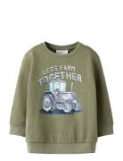 Nmmnash Ls Nreg Swe Bru Tops Sweat-shirts & Hoodies Sweat-shirts Khaki...