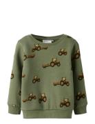 Nmmopa Ls Swe Bru Tops Sweat-shirts & Hoodies Sweat-shirts Khaki Green...
