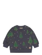 Sweatshirt L/S Sandro Tops Sweat-shirts & Hoodies Sweat-shirts Grey Wh...