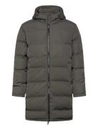 Birk Long Jacket Vuorillinen Takki Topattu Takki Khaki Green Fat Moose