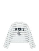 Snoopy Embroidered T-Shirt Tops T-shirts & Tops Long-sleeved Blue Mang...