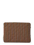 Lara Laptop Case - Cotton Tietok Laukku Läppärilaukku Laukku Brown STU...