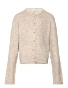 Vmlefile Ls O-Neck Cardigan Btq Girl Tops Knitwear Cardigans Beige Ver...