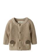 Nbmemlen Lak Ls Knit Card Lil Tops Knitwear Cardigans Beige Lil'Atelie...