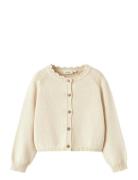 Nmframla Ls Short Knit Card Lil Tops Knitwear Cardigans Cream Lil'Atel...