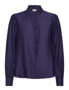 Ihkarlani Sh Tops Blouses Long-sleeved Purple ICHI