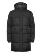 Jcounion Long Puffer Jacket Sn Vuorillinen Takki Topattu Takki Black J...