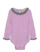 Baby Ruffle Body Pitkähihainen Body Pink FUB