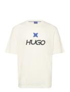 Newromi Tops T-shirts Short-sleeved Cream HUGO BLUE