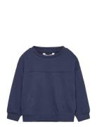 Over Cotton Sweatshirt Tops Sweat-shirts & Hoodies Sweat-shirts Navy M...