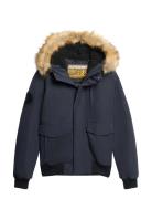 Everest Hooded Puffer Bomber Bombertakki Takki Navy Superdry
