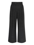 Mschseba Hw Pants Bottoms Trousers Wide Leg Black MSCH Copenhagen