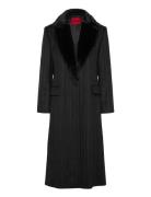 Mermine Villakangastakki Pitkä Takki Black HUGO