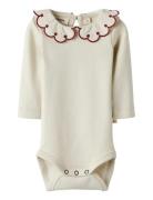 Nbffundo Lus Ls Slim Body Lil Bodies Long-sleeved Cream Lil'Atelier