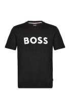 Tiburt 354 Tops T-shirts Short-sleeved Black BOSS