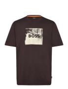Te_Wheel Tops T-shirts Short-sleeved Brown BOSS