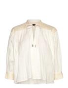 C_Brodes Tops Shirts Long-sleeved Cream BOSS