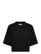 Msgamma Cropped Gots T-Shirt Tops T-shirts & Tops Short-sleeved Black ...