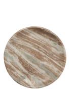 Round Serving Bowl Home Decoration Decorative Platters Brown Au Maison