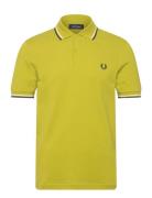 Twin Tipped Fp Shirt Tops Polos Short-sleeved Yellow Fred Perry
