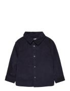 Corduroy Cotton Shirt Tops Shirts Long-sleeved Shirts Navy Mango