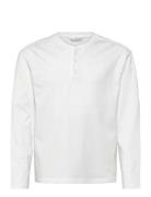 Butt D Cotton T-Shirt Tops T-shirts Long-sleeved T-shirts White Mango