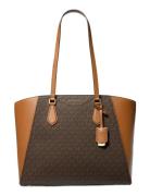 Lg Mf Tz Tote Bags Top Handle Bags Brown Michael Kors