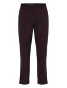 Maweller Pleat Pant Bottoms Trousers Formal Burgundy Matinique