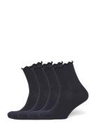 Rhatlanta Socks - 4-Pack Lingerie Socks Regular Socks Navy Rosemunde