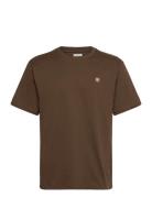 Wwace Tops T-shirts Short-sleeved Brown WOOD WOOD