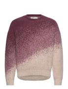 Fuzzy Crew Tops Sweat-shirts & Hoodies Sweat-shirts Burgundy Hollister
