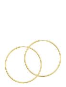 Hoop Basic - Creoles Gold-Plated Accessories Jewellery Earrings Hoops ...