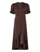 Sinda Dress Maksimekko Juhlamekko Brown A-View