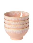Grespresso Latte-Skål 4-P Home Tableware Bowls Breakfast Bowls Pink Co...