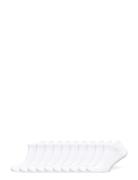 Decoy Sneaker Sock 10-Pack Nilkkasukat Lyhytvartiset Sukat White Decoy
