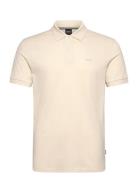 Pallas Tops Polos Short-sleeved Cream BOSS